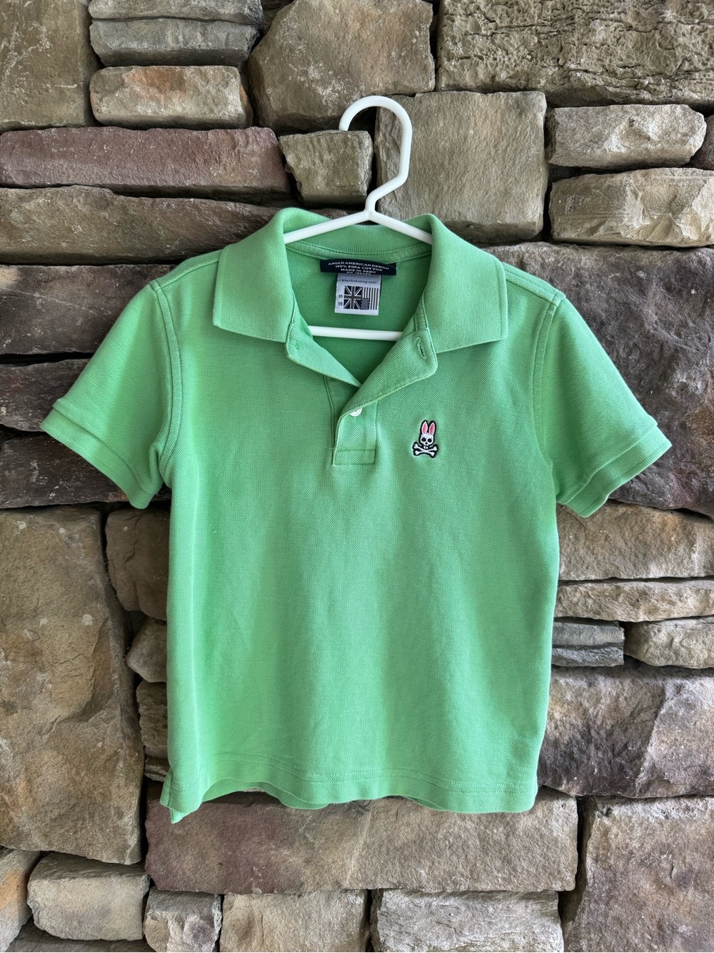 Psycho Bunny Kids Lime Green Polo Shirt